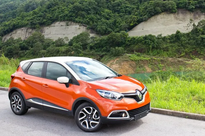 hong kong, china - may 21, 2014   renault captur dashboard on may 21 2014 in hong kong