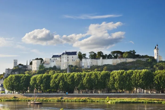 panoramic view from the ville of chinon and vienne river
