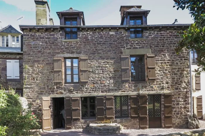 montfort-sur-meu in france, a place associated with the birth and baptism of st louis-marie grignion de montfort external view of the commemorative building