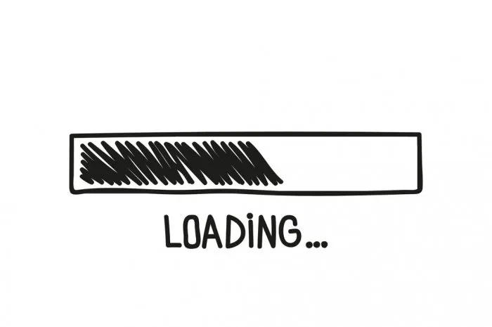 loading bar doodle icon vector illustration on white background