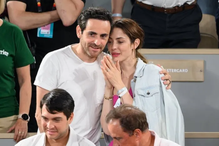 camille combal and his wife marie treille stephani attend the 2023 french open at roland garros on june 6, 2023 in paris, france photo by laurent zabulon abacapresscom