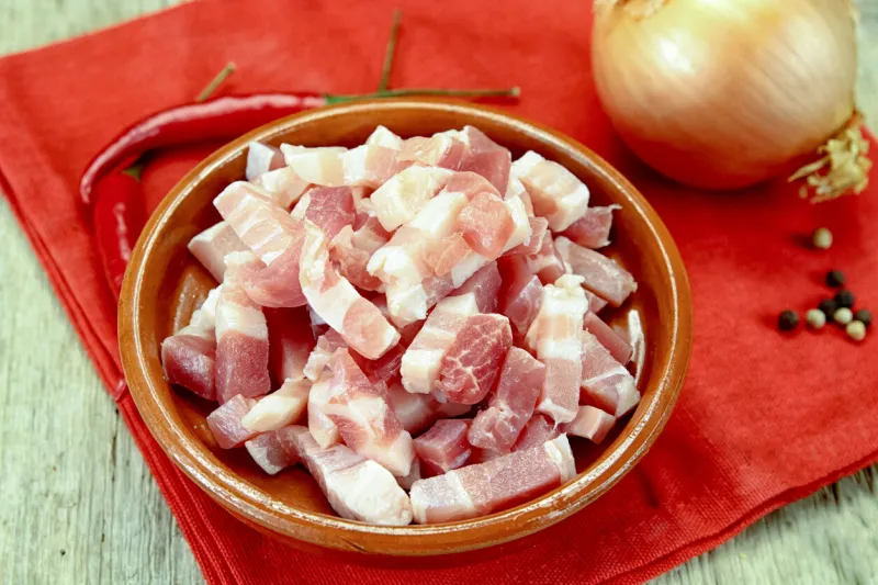 raw lardon