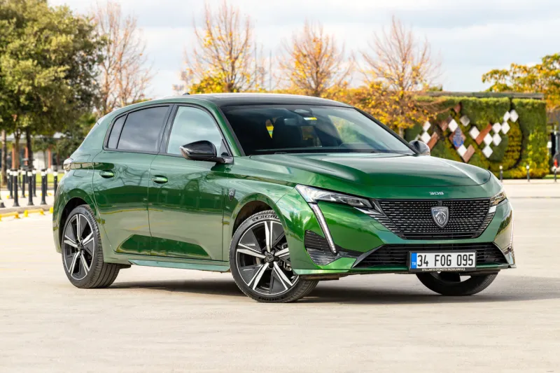 istanbul, turkey - november 14 2022   peugeot 308 is a small family car produced by french automaker peugeot