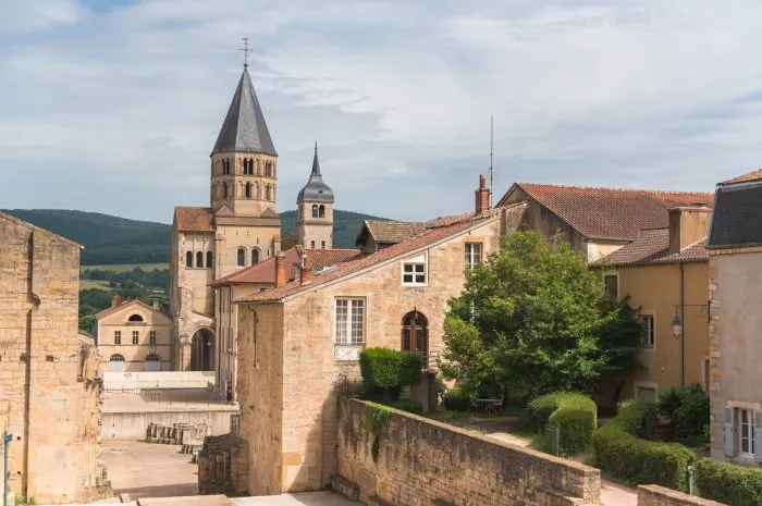 cluny abbey in france, burgundy, the church
