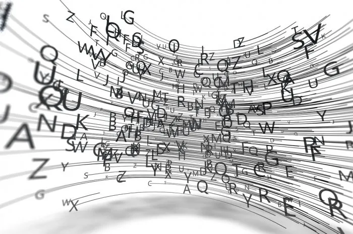 3d illustrationconcept of creative writing and literaturethe power of words and language