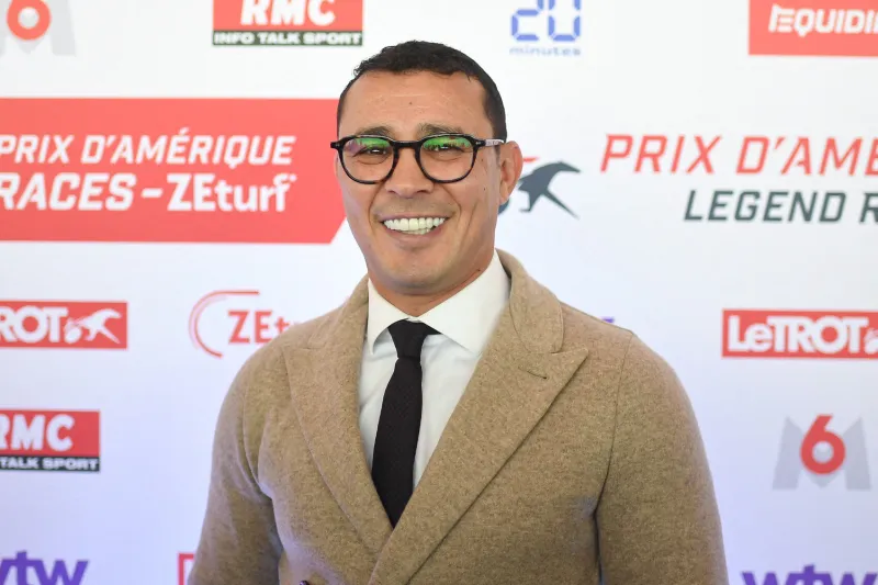brahim asloum assiste au grand prix d'amérique à l'hippodrome de paris à vincennes, france, le 29 janvier 2023 photo par lionel urman abacapresscom