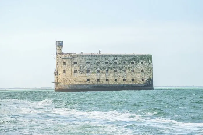 fort boyard, atlantic ocean, france- february 2,, 2019  fort boyard, atlantic ocean, france