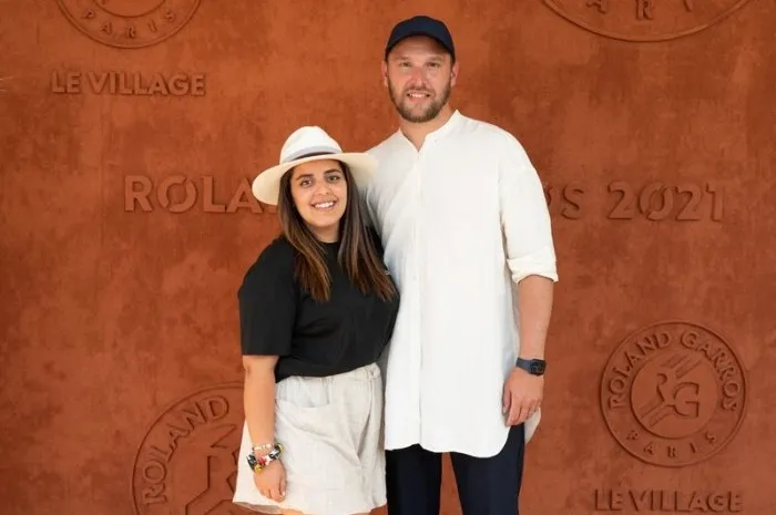 ines reg et kevin debonne assistent aux internationaux de france 2021 à roland garros le 10 juin 2021 à paris, france photo by laurent zabulon abacapresscom