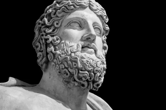 the ancient marble portrait bust