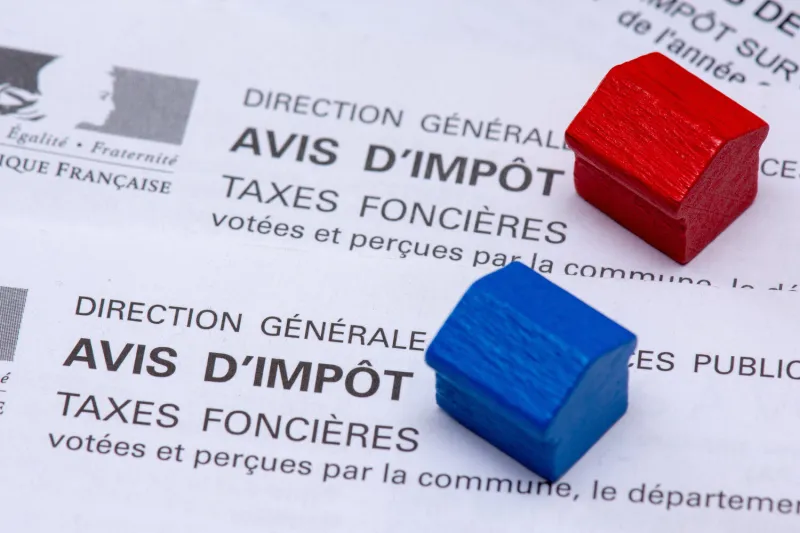 avis d'impôt taxes foncières, france
