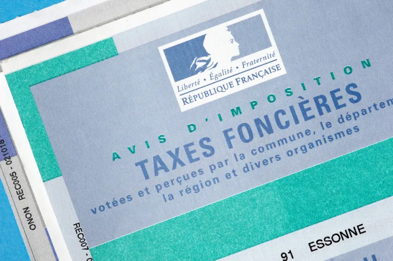 avis d'imposition des taxes foncières en france