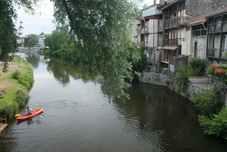 aurillac river, auvergne, france