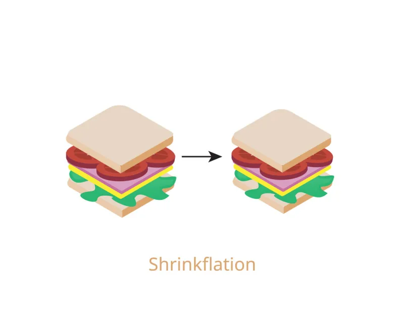 shrinkflation is the reduction in the size of a product in response to rising production costs or market competition
