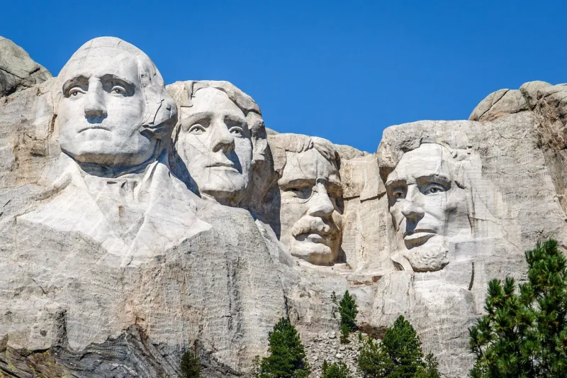 the us presidents statues in mount rushmore