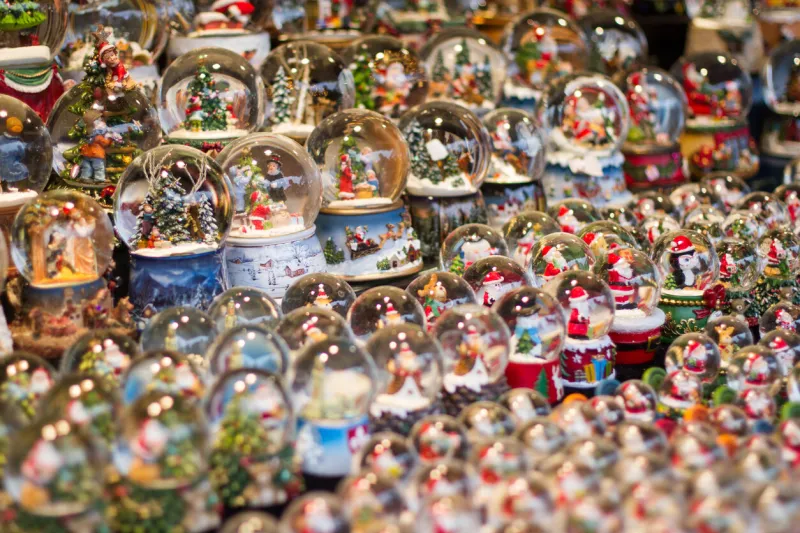 lille christmas market in grand place de lille 2017 with big tree, wheel, market stalls and lights
