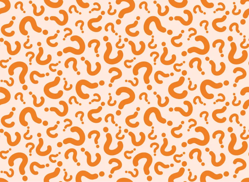 seamless pattern from of question marks