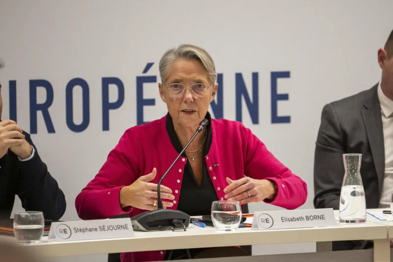 exclusive - elisabeth borne, premier ministre français, lors du comité exécutif du parti présidentiel renaissance à paris, france, le 21 décembre 2023 photo by eliot blondet abacapresscom