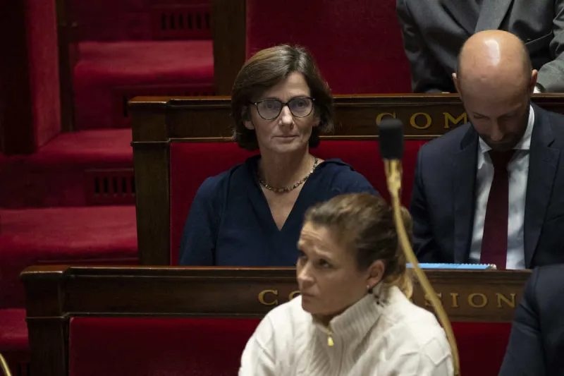 agnes firmin le bodo lors d'une séance de questions au gouvernement à l'assemblée nationale française à paris, france, le 20 décembre 2023 photo par eliot blondet abacapresscom