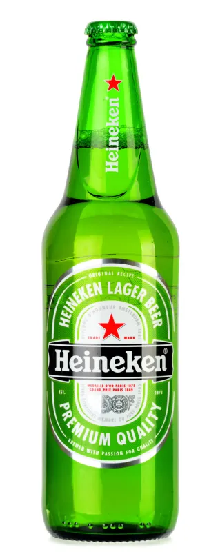 poznan, poland - january 30, 2014  heineken lager beer is the flagship product of heineken international which owns over 125 breweries in more than 70 countries