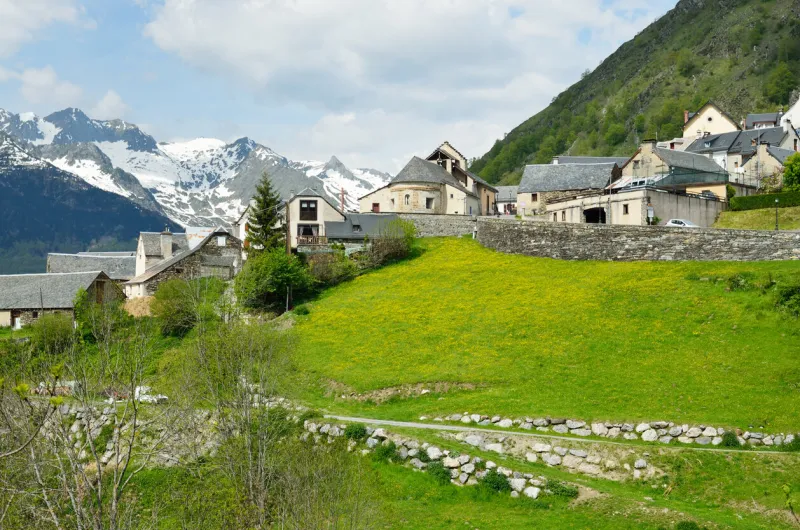 the town luz-saint-sauveur is inside one of the most beautiful valleys of the haute-pyrenees