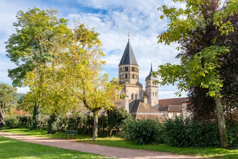 cluny abbey, medieval monastery in burgundy, france