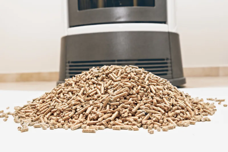 stove and pellets