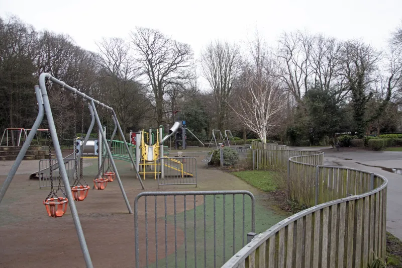 empty playground as more people self-isolate