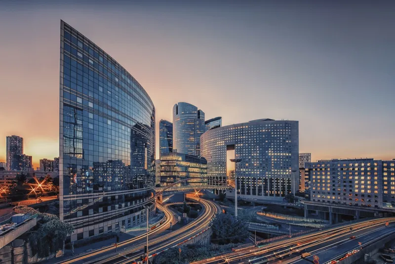 la defense, business district in paris