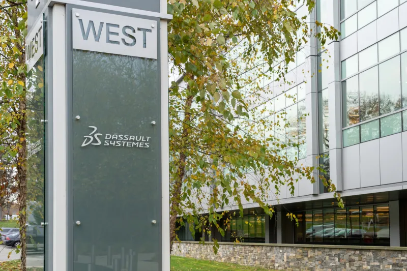 dassault systemes office at the northwoods office park in johnston, ri, usa, november 10, 2023 dassault systemes se (3ds) is a french multinational software corporation