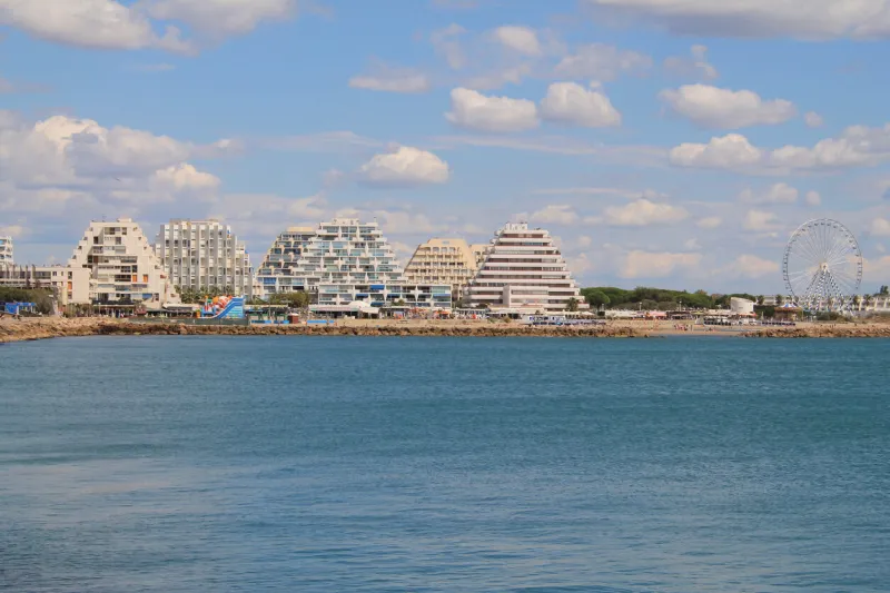 the great motte, seaside resort and marina near montpellier