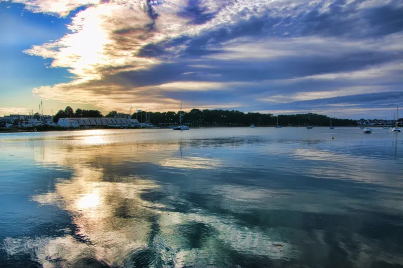 view on the base of lorient