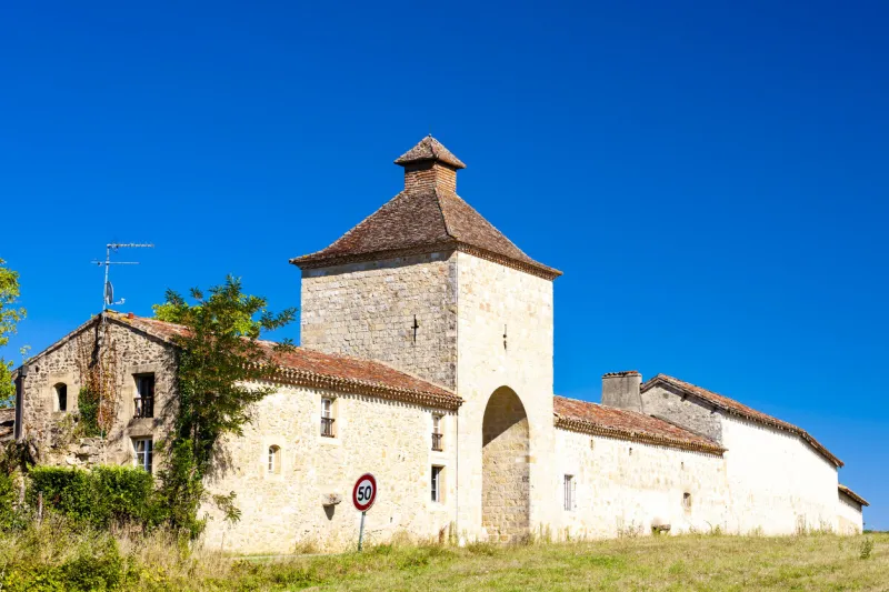 flaran abbey (abbaye de flaran) in southern france