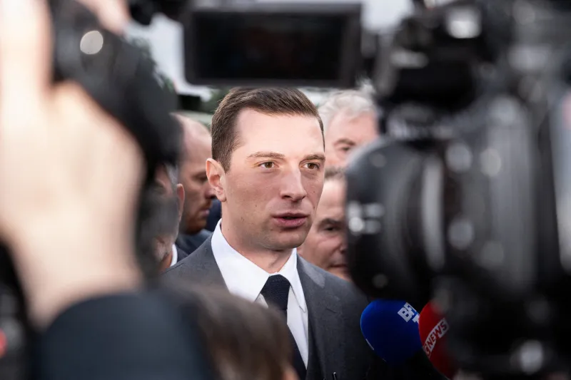 jordan bardella à eurosatory - paris