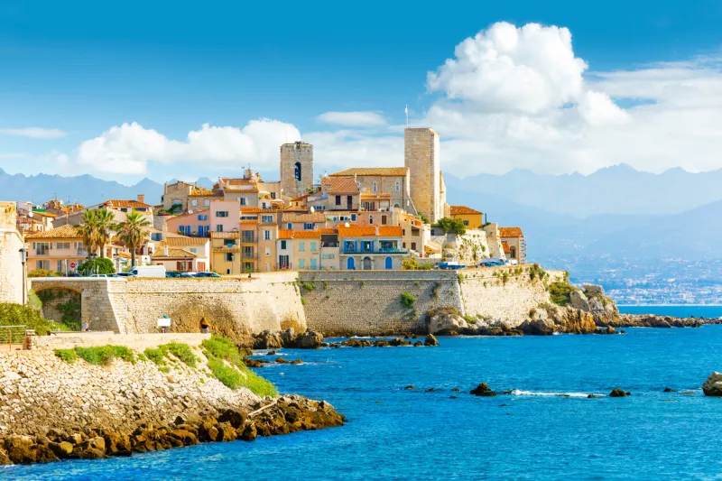 historic center of antibes, french riviera france