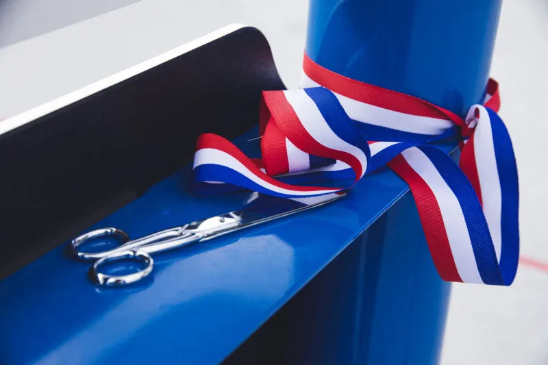 inauguration ruban tricolore et ciseaux - photo de vidal l belpress andbz abacapresscom - ciseaux , illustration , inauguration , inaugurations , ruban tricolore , social - societe