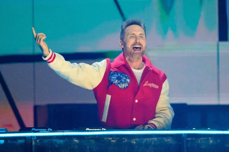 david guetta lors des brit awards 2023, au 02 arena à londres, royaume-uni, le samedi 12 février 2023 photo par matt crossick empics abacapresscom