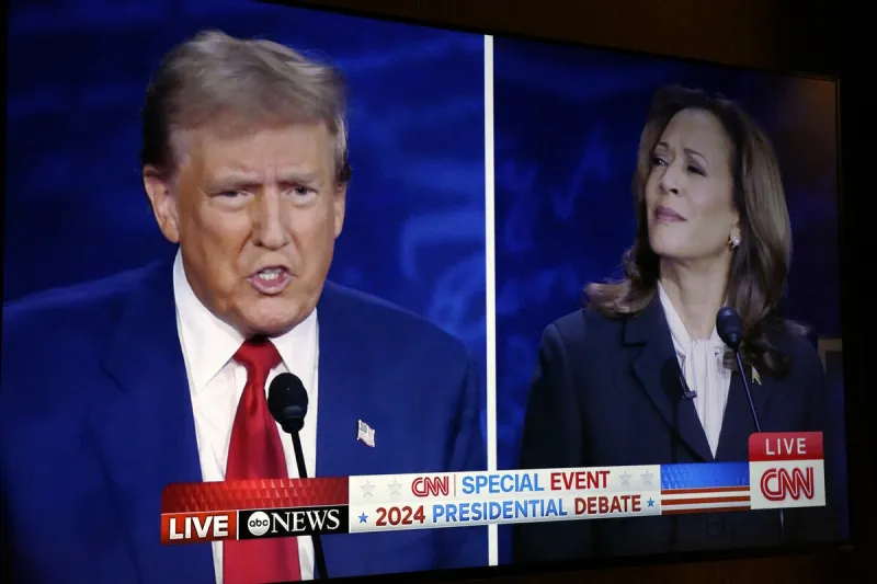 débat présidentiel trump-harris - washington