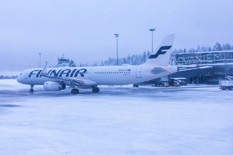 finlande, laponie, rovaniemi, l'aeroport