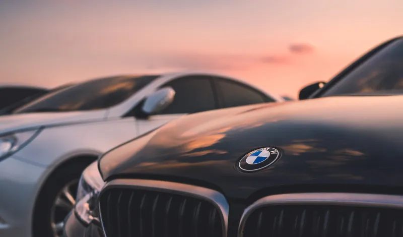 august 20 in 2018, seoul in south republic korea bmw car on sunset sky bmw is germany vehicle company in global