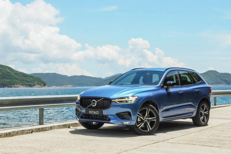 hong kong, china july 21, 2020   volvo xc60 test drive day july 21 2020 in hong kong