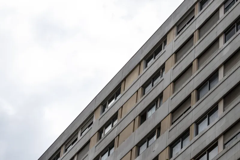 la courneuve, ile-de-france, 07 july 2024 a building in the popular neighborhood of la courneuve