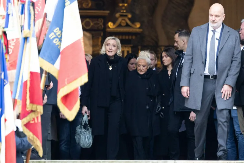 service commémoratif pour jean-marie le pen - paris