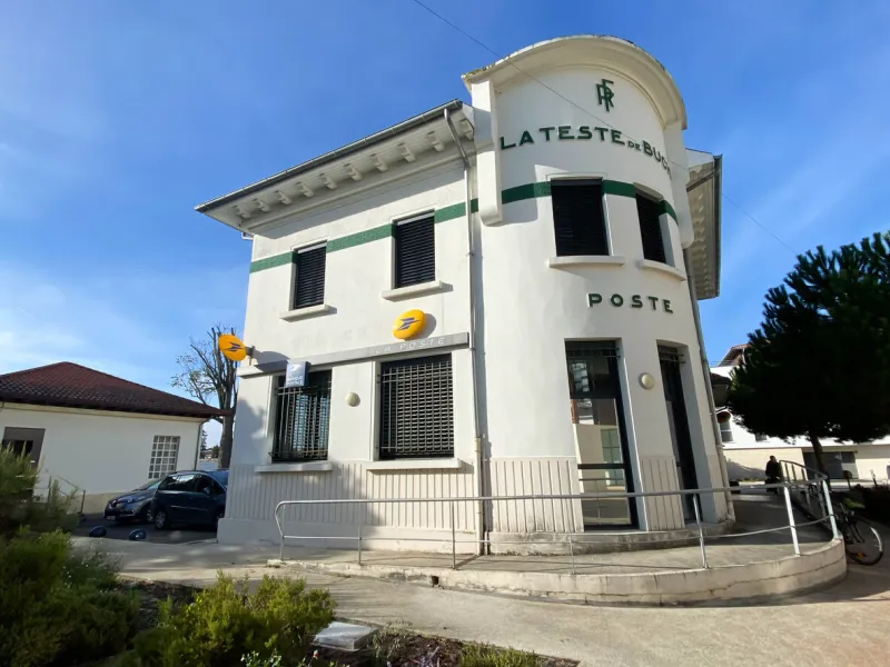 main post office of la teste de buch, on the arcachon bay, france