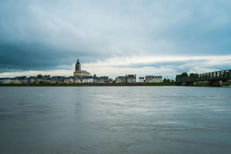 village of saint mathurin sur loire near angers, france