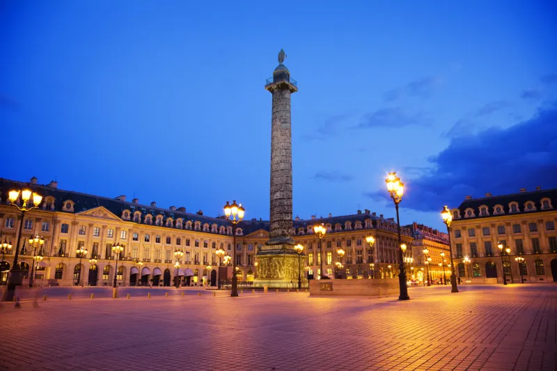 the vandome square is one of the most famous squares in the world due to the highclass shops placed here and the central column with the statue of napoleon in the top eos 5d markii long exposure shot more similar xxxl images paris lightbox
