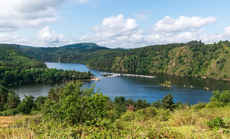 garabit grandval nautical base, near the garabit viaduct, cantal, france