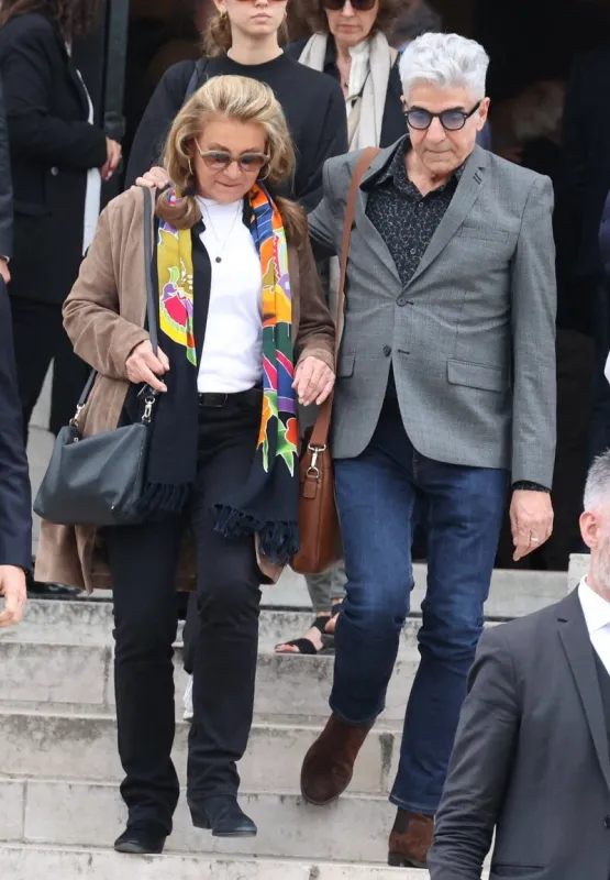 funeral of iconic french singer francoise hardy - paris