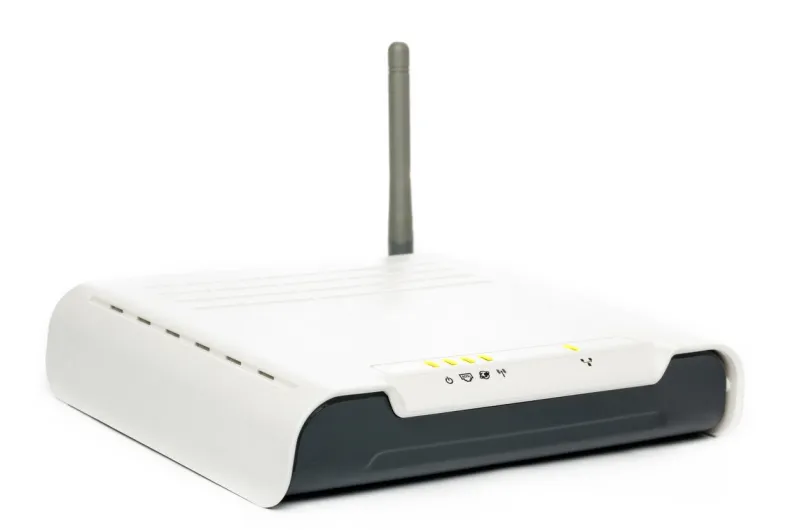 white wireless adsl router