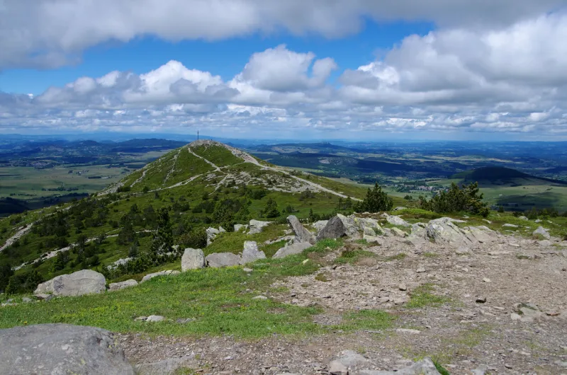 the mount mezenc in ardeche in the south of france, in europe