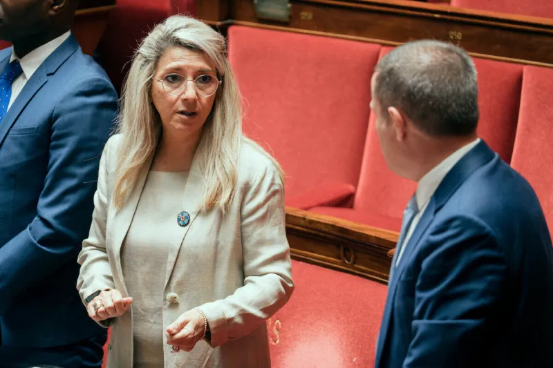 french deputy minister for memory and veterans patricia miralles during a session of questions to the government at the french national assembly, in paris, on june 11, 2025photo by alexis jumeau abacapresscom